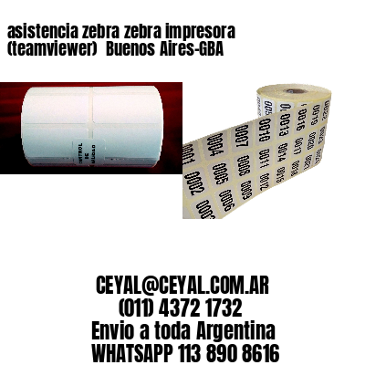 asistencia zebra zebra impresora (teamviewer)  Buenos Aires-GBA