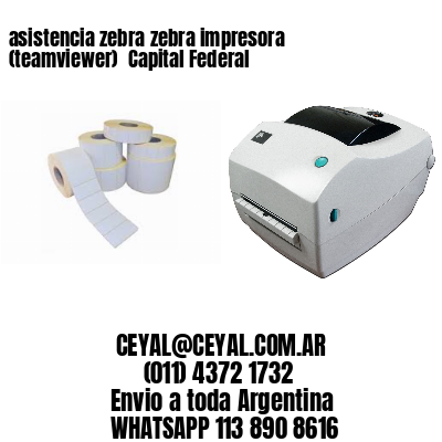 asistencia zebra zebra impresora (teamviewer)  Capital Federal