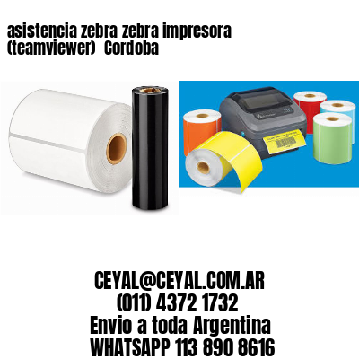 asistencia zebra zebra impresora (teamviewer)  Cordoba