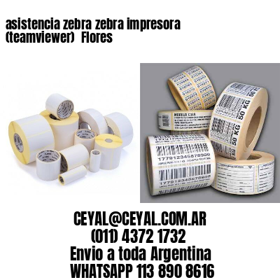 asistencia zebra zebra impresora (teamviewer)  Flores