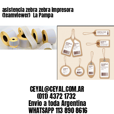 asistencia zebra zebra impresora (teamviewer)  La Pampa
