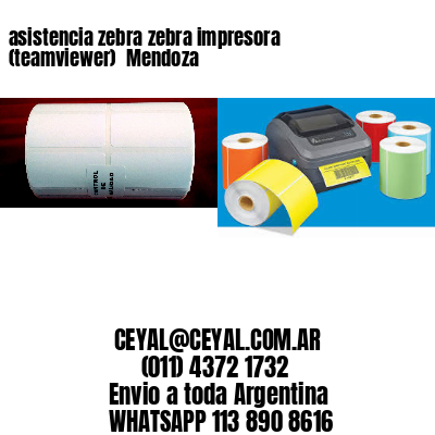asistencia zebra zebra impresora (teamviewer)  Mendoza