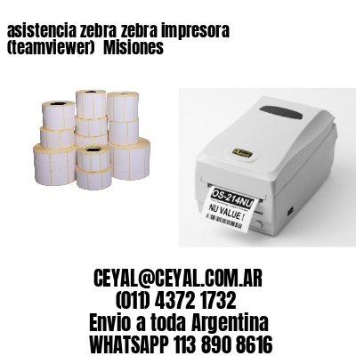asistencia zebra zebra impresora (teamviewer)  Misiones