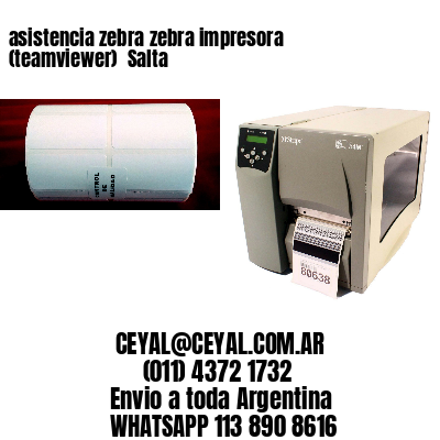 asistencia zebra zebra impresora (teamviewer)  Salta