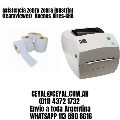 asistencia zebra zebra inustrial (teamviewer)  Buenos Aires-GBA