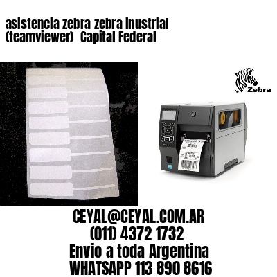 asistencia zebra zebra inustrial (teamviewer)  Capital Federal