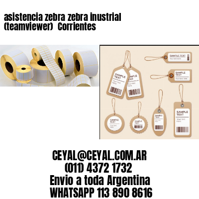 asistencia zebra zebra inustrial (teamviewer)  Corrientes