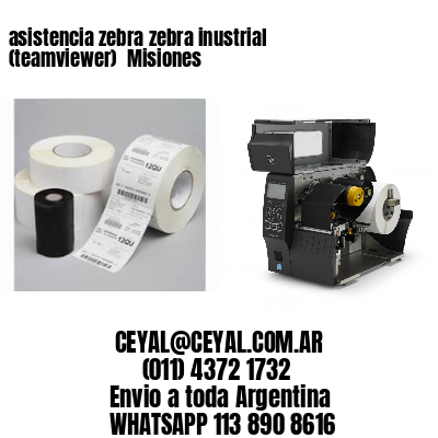 asistencia zebra zebra inustrial (teamviewer)  Misiones