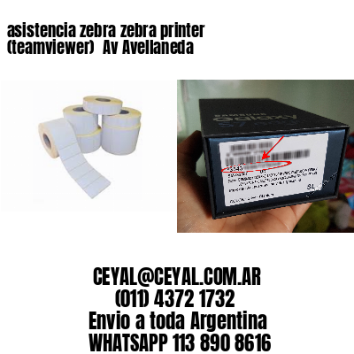 asistencia zebra zebra printer (teamviewer)  Av Avellaneda