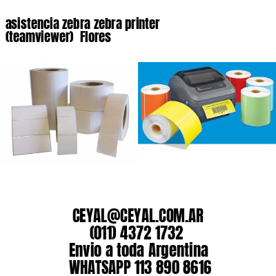 asistencia zebra zebra printer (teamviewer)  Flores