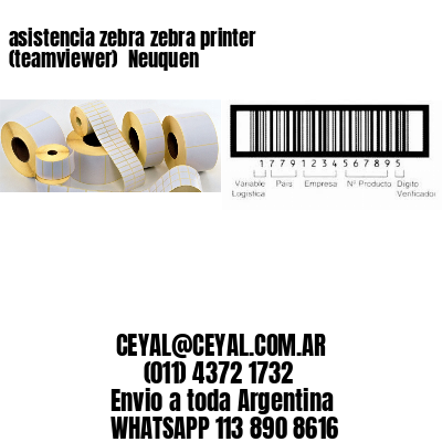 asistencia zebra zebra printer (teamviewer)  Neuquen