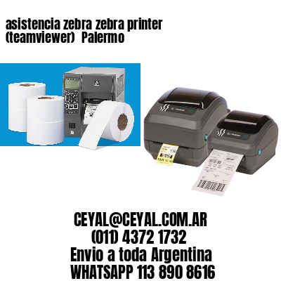 asistencia zebra zebra printer (teamviewer)  Palermo