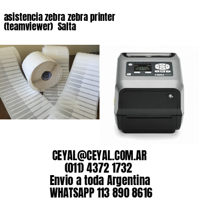 asistencia zebra zebra printer (teamviewer)  Salta