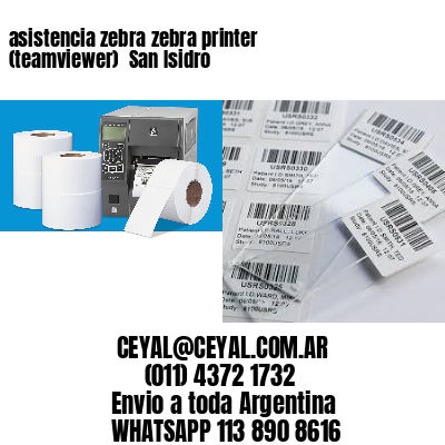 asistencia zebra zebra printer (teamviewer)  San Isidro