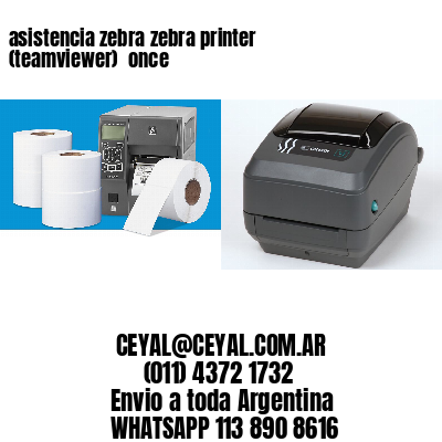 asistencia zebra zebra printer (teamviewer)  once