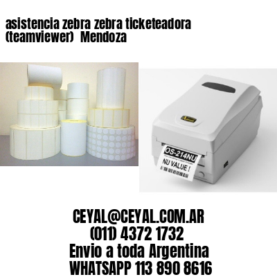 asistencia zebra zebra ticketeadora (teamviewer)  Mendoza