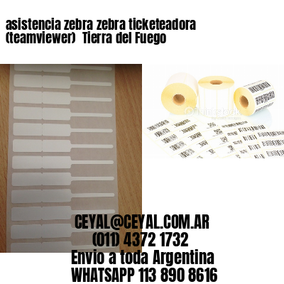 asistencia zebra zebra ticketeadora (teamviewer)  Tierra del Fuego