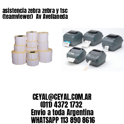 asistencia zebra zebra y tsc (teamviewer)  Av Avellaneda