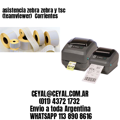 asistencia zebra zebra y tsc (teamviewer)  Corrientes