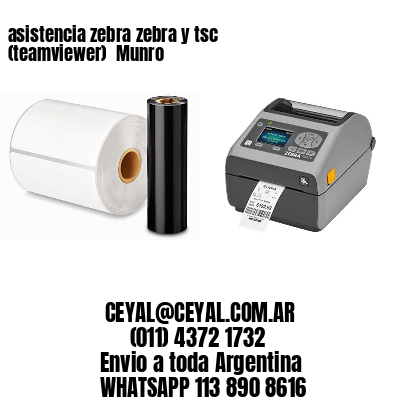 asistencia zebra zebra y tsc (teamviewer)  Munro