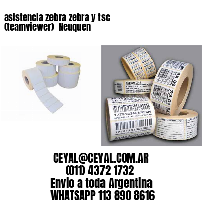 asistencia zebra zebra y tsc (teamviewer)  Neuquen