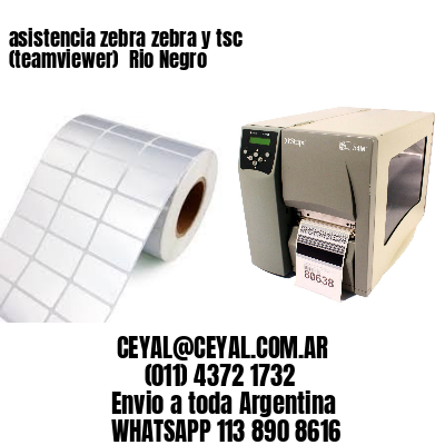 asistencia zebra zebra y tsc (teamviewer)  Rio Negro