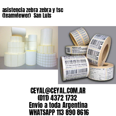 asistencia zebra zebra y tsc (teamviewer)  San Luis
