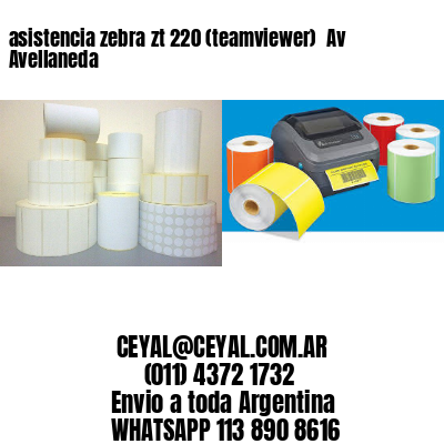 asistencia zebra zt 220 (teamviewer)  Av Avellaneda