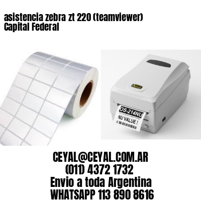asistencia zebra zt 220 (teamviewer)  Capital Federal
