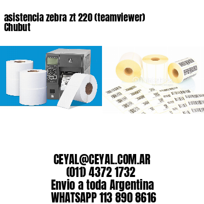 asistencia zebra zt 220 (teamviewer)  Chubut