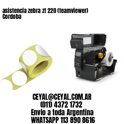 asistencia zebra zt 220 (teamviewer)  Cordoba