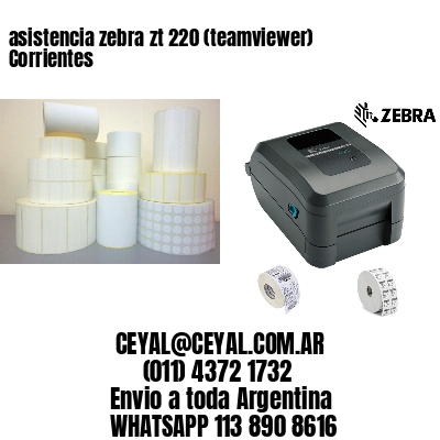 asistencia zebra zt 220 (teamviewer)  Corrientes