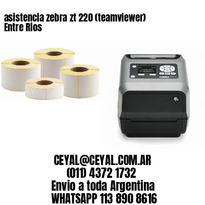asistencia zebra zt 220 (teamviewer)  Entre Rios