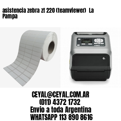asistencia zebra zt 220 (teamviewer)  La Pampa