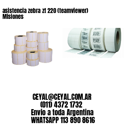 asistencia zebra zt 220 (teamviewer)  Misiones