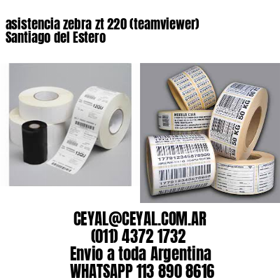 asistencia zebra zt 220 (teamviewer)  Santiago del Estero