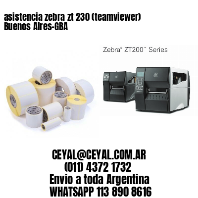 asistencia zebra zt 230 (teamviewer)  Buenos Aires-GBA