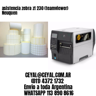 asistencia zebra zt 230 (teamviewer)  Neuquen