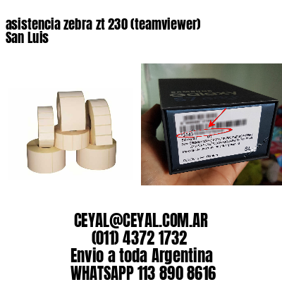 asistencia zebra zt 230 (teamviewer)  San Luis