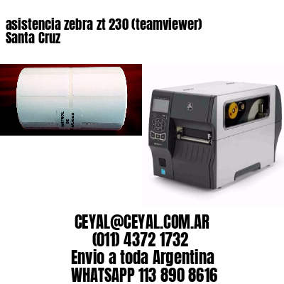 asistencia zebra zt 230 (teamviewer)  Santa Cruz