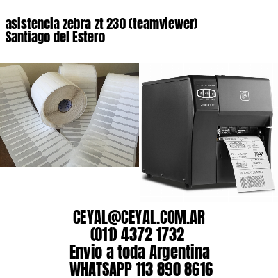 asistencia zebra zt 230 (teamviewer)  Santiago del Estero