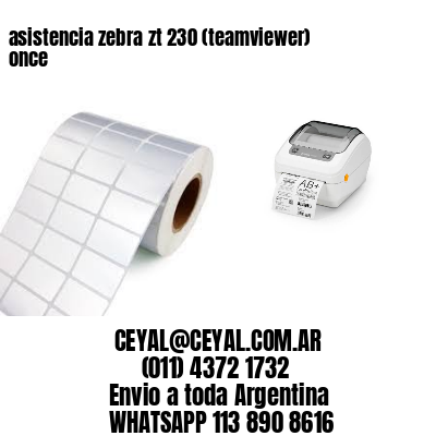 asistencia zebra zt 230 (teamviewer)  once