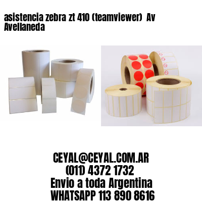 asistencia zebra zt 410 (teamviewer)  Av Avellaneda