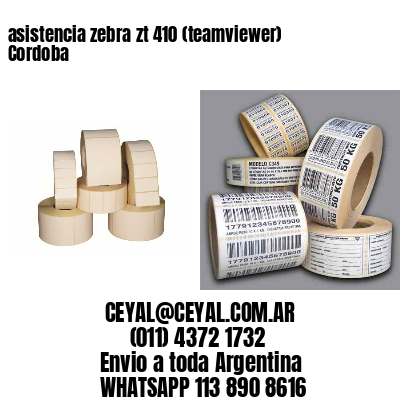 asistencia zebra zt 410 (teamviewer)  Cordoba