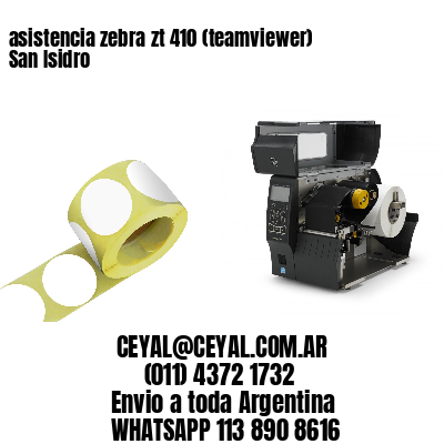 asistencia zebra zt 410 (teamviewer)  San Isidro