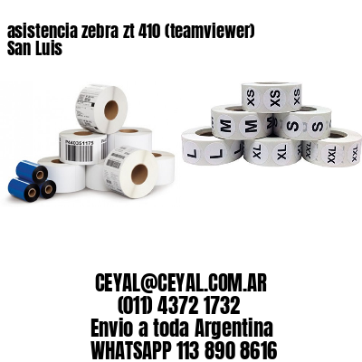 asistencia zebra zt 410 (teamviewer)  San Luis