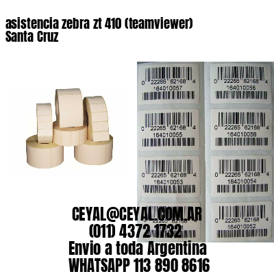 asistencia zebra zt 410 (teamviewer)  Santa Cruz