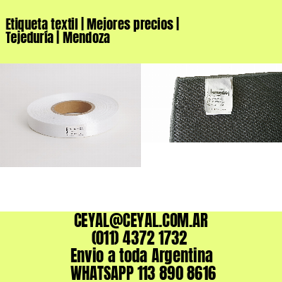 Etiqueta textil | Mejores precios | Tejeduría | Mendoza