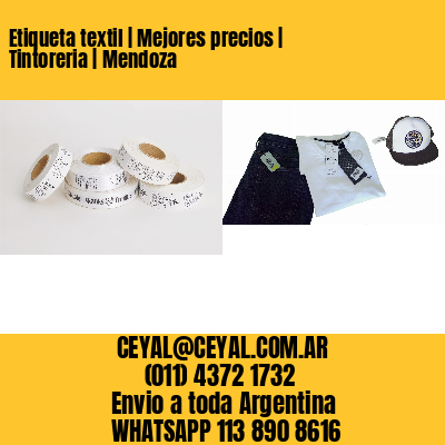 Etiqueta textil | Mejores precios | Tintoreria | Mendoza