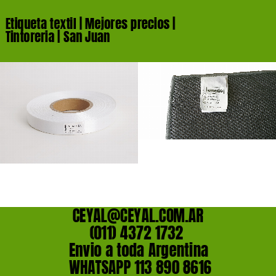 Etiqueta textil | Mejores precios | Tintoreria | San Juan